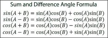 Sum And Difference Of Angles Formulas