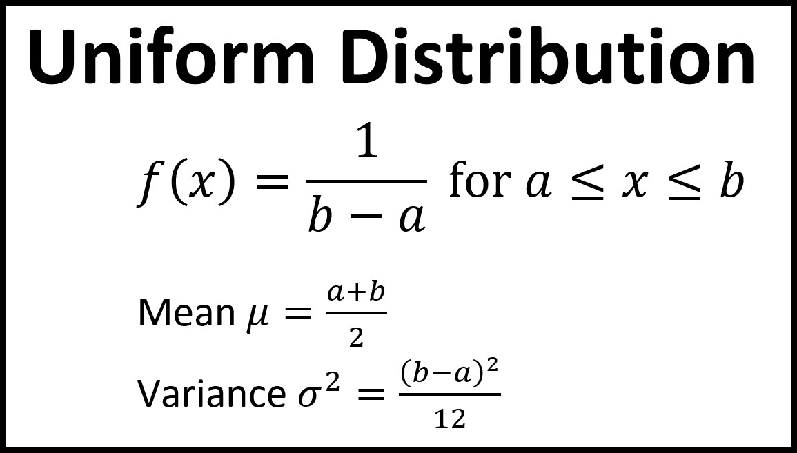 Notes for Uniform Distribution