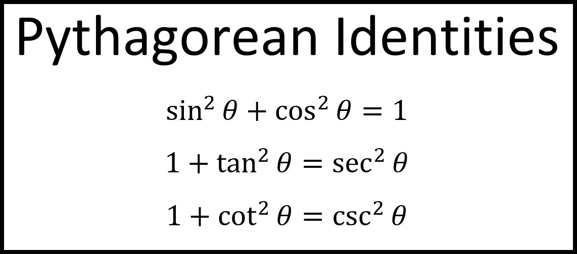 Trigonometry- Pythagorean Identities | andymath.com