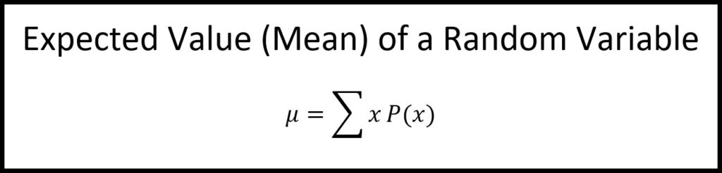 Notes for Expected Value of a Random Variable