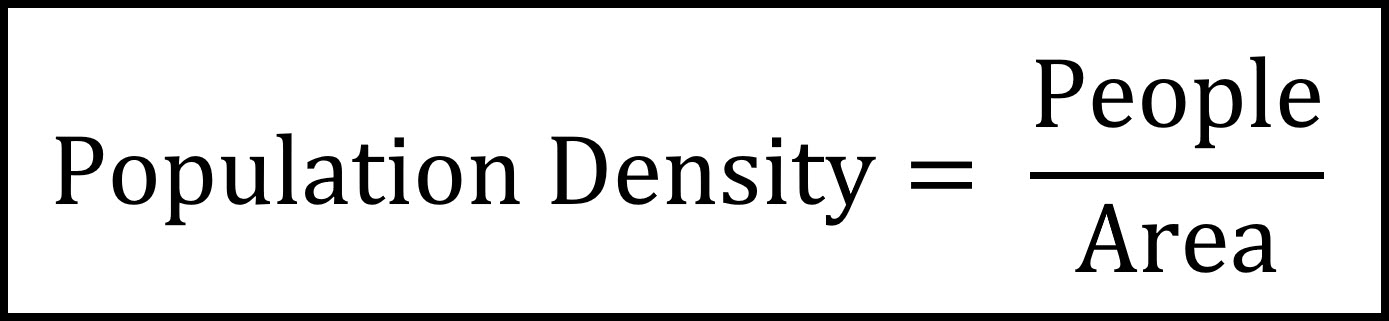 Notes for Population Density