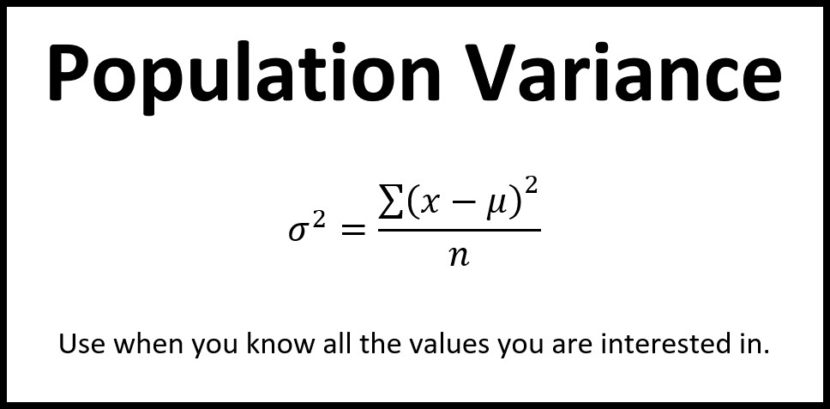 Standard Deviation and Variance