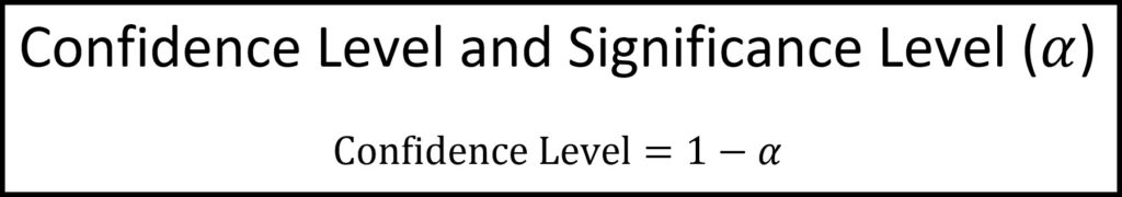 Notes for Confidence Level and Significance Level