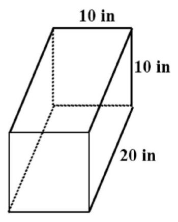 formula of a rectangular prism volume