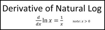 derivative of lnx 5