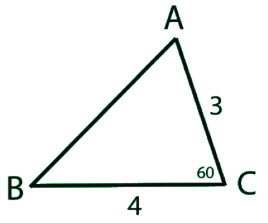 Triangle for Question Number 1