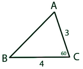 Triangle for Question Number 7