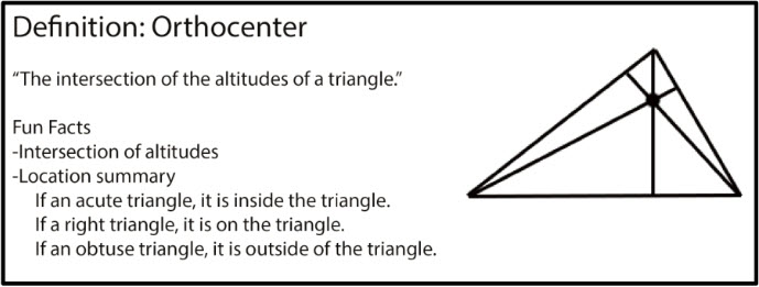 Notes on the Orthocenter of a Triangle
