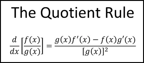 Notes for Quotient Rule