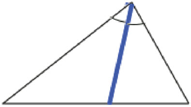Triangle with One Angle Bisector Shown