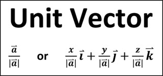 Notes for Unit Vector