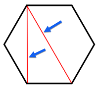 Diagram of Diagonals in a Hexagon