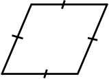 Rhombus Showing All Sides Congruent