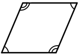 Rhombus Showing Opposite Angles Congruent