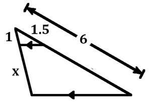 Triangle for Question Number 9