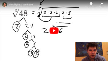 Link to Youtube going over Cube Roots