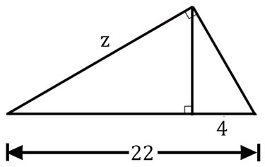 Triangle for Question Number 12