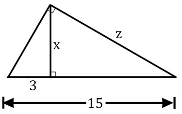 Triangle for Question Number 16