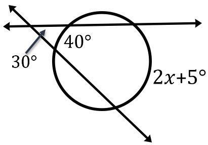 Circle & Angles for Question Number 4