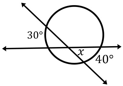 Circle & Angles for Question Number 7