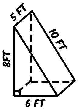 triangular prism surface area problem