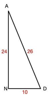 Triangle for Question Number 5