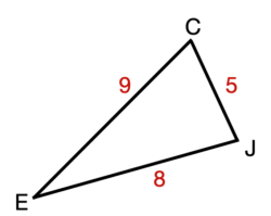 Triangle for Question Number 1