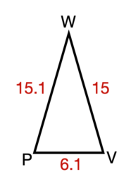 Triangle for Question Number 6