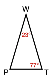 Triangle for Question Number 2