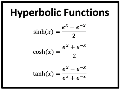 Hyperbolic Functions Notes
